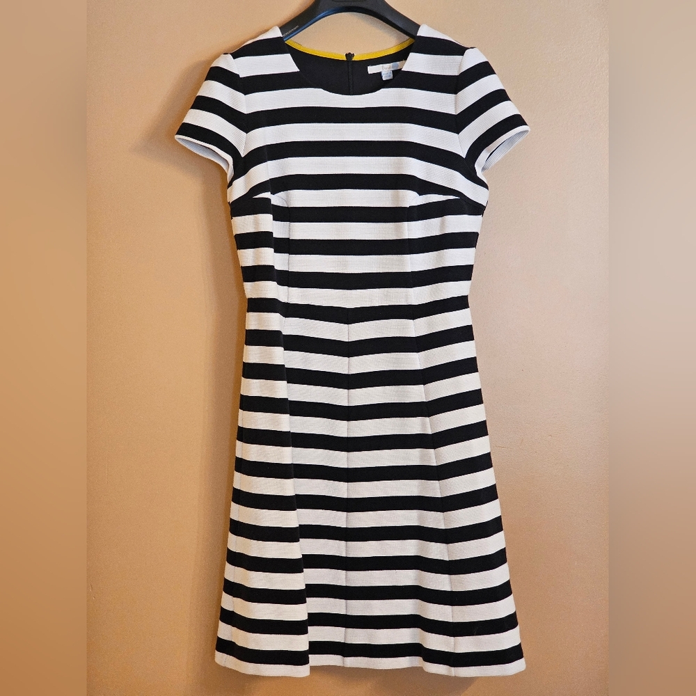 Boden Dress, Black And White, Size 6